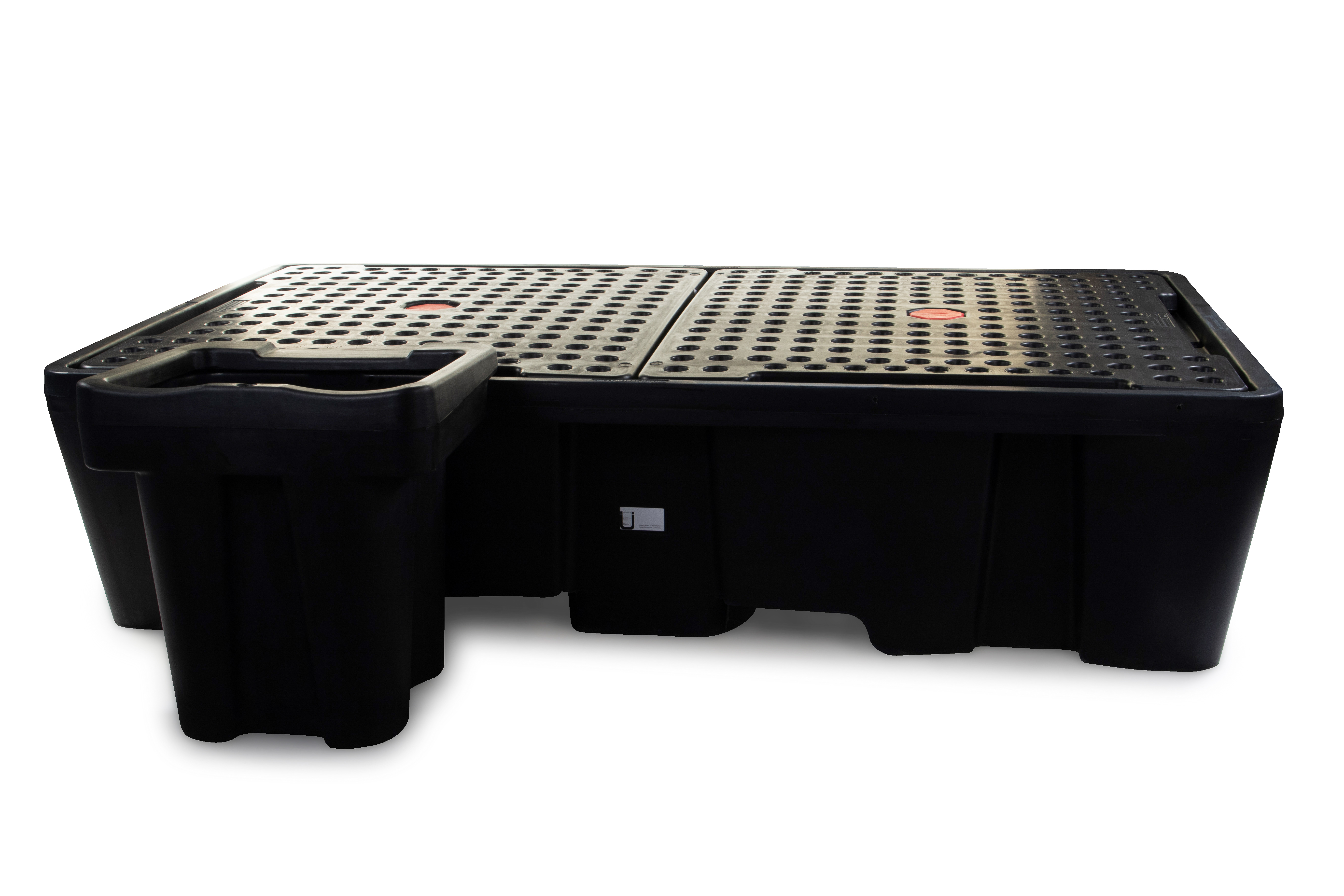 Black Double IBC Bunded Pallet 