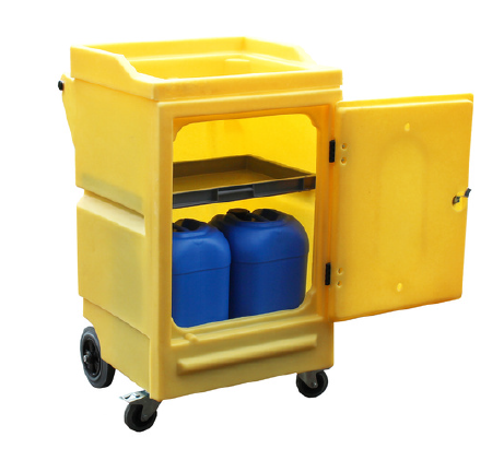 Mobile Poly Spill Station / Storage Cabinet