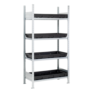 Bunded HazMat Storage Rack 4x 37L| PE Chemical & Drum Storage Rack
