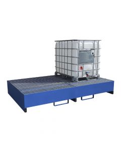Galvanised Steel Double IBC Spill Pallet 