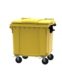 1100 Litre Wheeled Bin With Hinged Lid