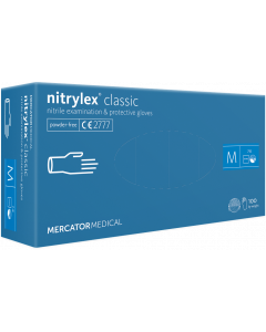 Mercator Medical Blue Nitrile Glove Box of 100
