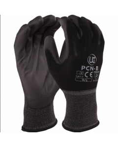 PU Palm Coated Polyester Shell Gloves
