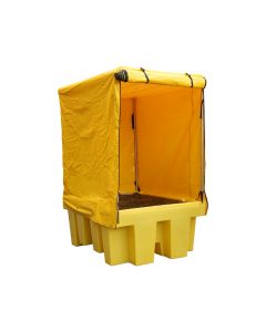 Single IBC Spill Pallet With All Weather Cover