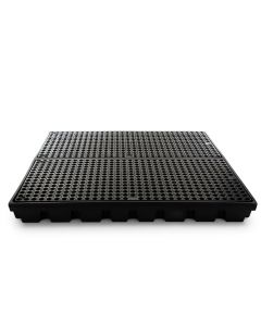 Black Polyethylene Workfloor For 4 x 205L Drums